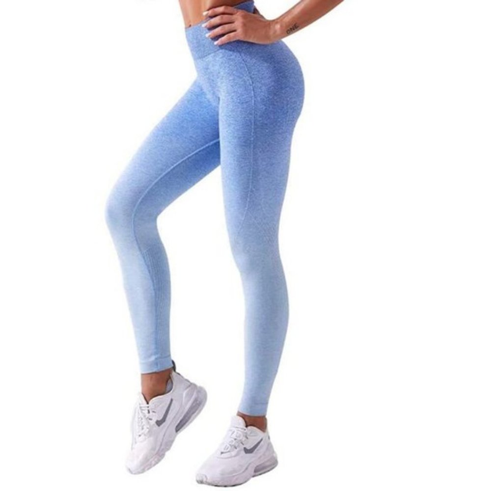 🌟 OMBRE SEAMLESS HIGH WAIST LEGGING DUPE NWOT 🌟 - Picture 6 of 12